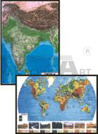 3D RAISED RELIEF INTERNATIONAL MAPS