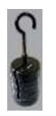 500g Slotted weight with hook