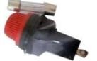 Cartridge fuse with fuse holder