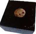 Solid Wooden Block for holding beam balance and syringe