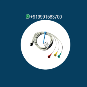3 Lead 6 Pin Mindray Button Type ECG Cable