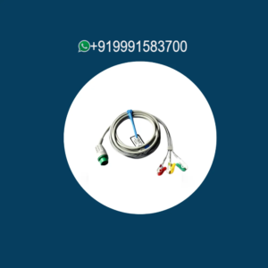 3.5 M 3 Lead Kontron L&T Galaxi Button Type ECG Cable