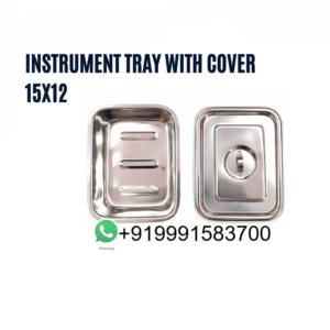 INSTRUMENT TRAY WITH COVER 15X12