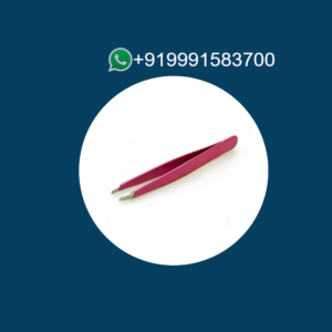 Neon Fluorescent Color Slant Cosmetic Tweezers