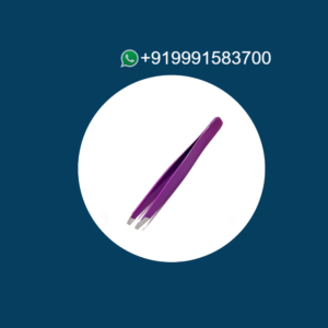 White Color Slant Tweezers