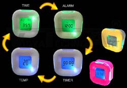 4 SIDED CLOCK WITH BACKLIGHT
