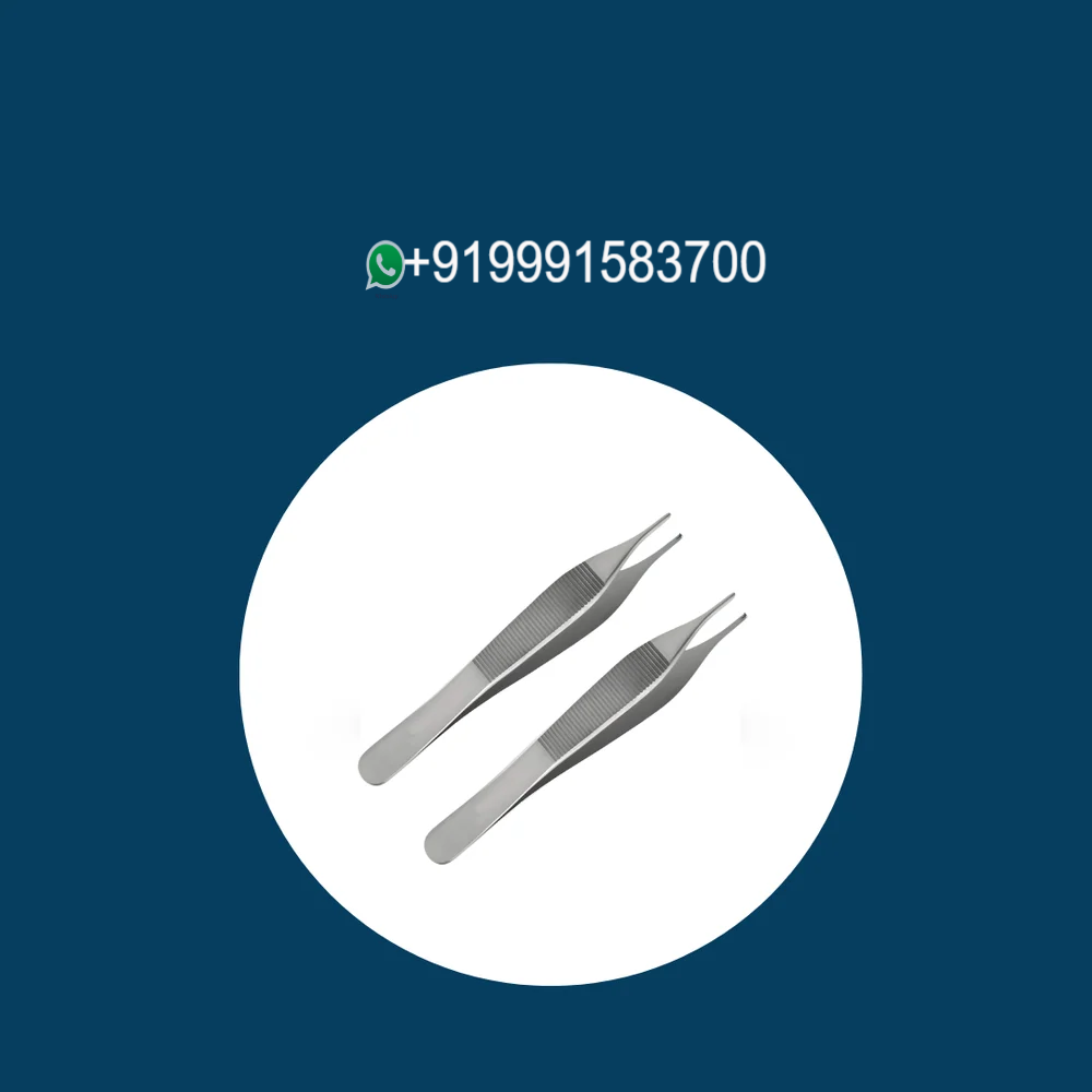 Forceps, tissue, standard, straight, 2-3 teeth,20 cm