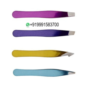 mini tweezers set 4 pcs eyebrow